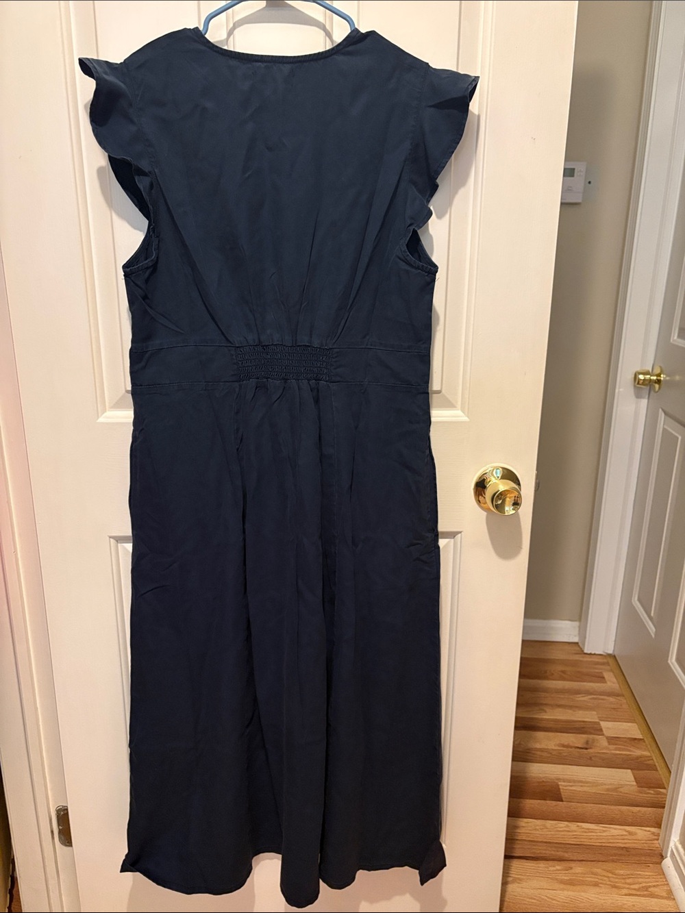 NWT | Quince | Vintage Wash Tencel Button Front Midi Dress - Picture 6 of 6